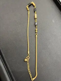 ゴールド ブラック スネークチェーン ブレスレット