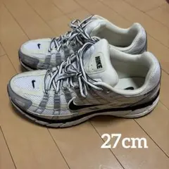 美品 NIKE P6000 スニーカー ホワイト シルバー 27cm