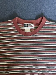90s Bitch skateboards Tシャツ　ボーダー　L