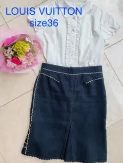 ルイヴィトン LOUIS VIITTON スカート タイト 36