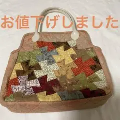パッチワークデザイン トートバッグ