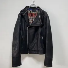 デシグアル Desigual ライダースジャケット 黒 Marble