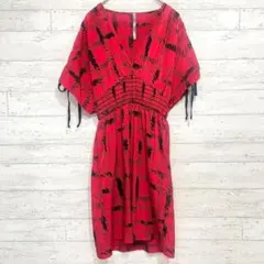 Audrey3+1 ワンピース カシュクール チェック柄 ウエストマーク 【S】