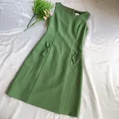【人気グリーン】Rene ルネ ワンピース リボン グリーン