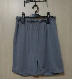 【美品】グレー ハーフパンツ ポリエステル　レディース　M