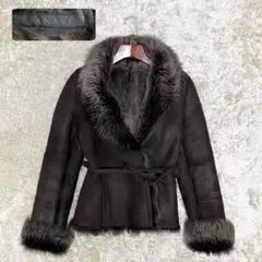 ✨美品✨ANAYI ムートンジャケット ウエストリボン付き Mサイズ