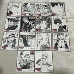 ジャンプフェア in アニメイト　特典　ミニ色紙
