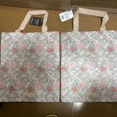 新品 割布ハンドルバック ウィリアム・モリスモリス 2点セット