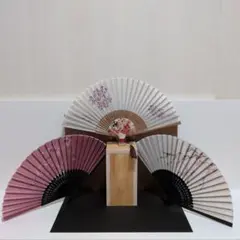 「手がこってます③‼️高級:無垢ヒバ柾目（夢二扇子付‼️）」（な）投扇興セット。