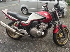 CB400SFマフラー　NC42　モリワキショート管　値下げOK 1人でフルエキマフラー交換！迫力あるモリワキショート管