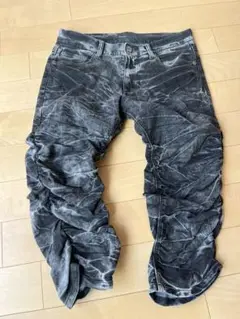 クロップド　ストレッチデニムパンツ