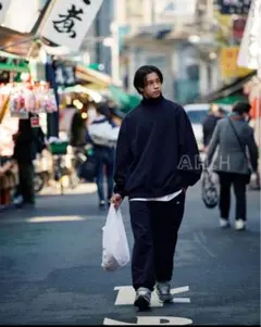 SSZ x AH xロスアパ スウェットセットアップ ブラック SSZ AH LOS ANGELES APPAREL ブラック セットアップ（BEAMS SSZ