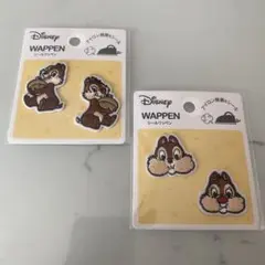 Disney チップとデール ワッペン 2個セット