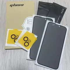 iPhone15Plus 覗き見防止　ガラスフィルム２枚+カメラフィルム2枚