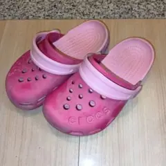 crocs ピンク サンダルC9/16.5cm