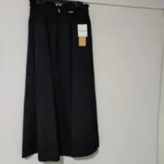 ブラックロングスカート ウエストゴム