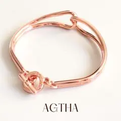 AGATHA アガタ ピンクゴールドバングル