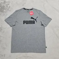 【未使用】PUMA　プーマ　Tシャツ　L　グレー　ロゴ