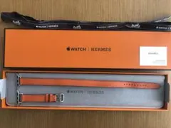 Apple watch HERMESレザーバンド ヴォー・スウィフト(オレンジ)
