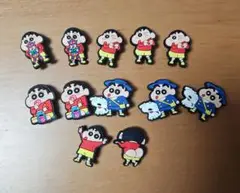 ジビッツ　クロックス　クレヨンしんちゃん アクセサリー 12個