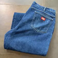 W42程度　Dickies ディッキーズ　デニム　ワークパンツ　ワイド　濃紺