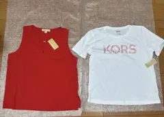 本日迄MICHAELKORSロゴラメ入ＴシャツアメリカサイズXL新品未使用品