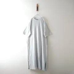 18/-天竺　サイドスリットワンピース