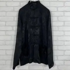 Temptation テンプテーション チャイナシャツ カンフーシャツ ブラック