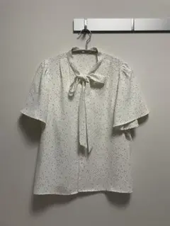 ROPÉ PICNIC ドット柄リボンブラウス 38