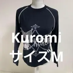 黒の長袖キャラクターTシャツカジュアルファッション (0607)