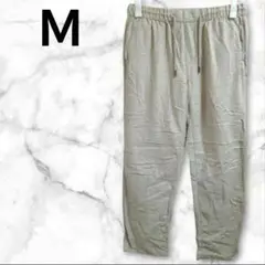 パンツ【M】ベージュ 長ズボン 薄手 快適 楽 ラフ オシャレ 涼しい 春夏