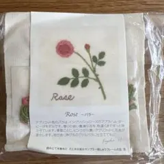 バラの刺繍キット　額縁付き