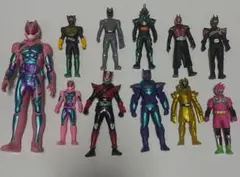 仮面ライダー フィギュア ソフビ　11体セット