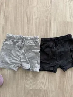 H&M オーガニックコットン 短パン 12M
