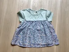 サマンサモスモスラーゴム　花柄Tシャツ 110cm