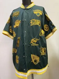 unique NBA　チームロゴパッチ半袖ジャージブルゾン 00年代　3XL 1d6ad250e08cfcf3372e6bf06b0812