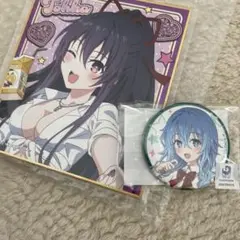 くじコレ　デート・ア・ライブ　四糸乃　缶バッジ　おまけ色紙