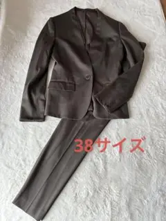 極美品　スーツカンパニー　ノーカラージャケットパンツセット　ピーチジョンコラボ