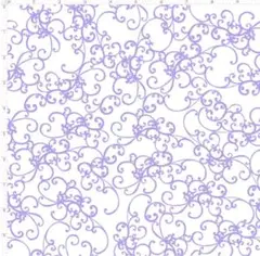ロラライハリス生地 Elegant Scroll Lilac
