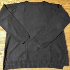 お値下　エフスタイル　黒色長袖ニットセーター