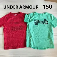 UNDER ARMOUR Tシャツ 赤 緑 2枚セット