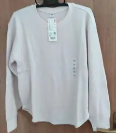 UNIQLO　ユニクロ　 ワッフルＴ長袖 Tシャツ XS