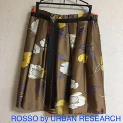 ROSSO シルク花柄スカート