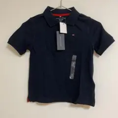 TOMMY HILFIGER ネイビー ポロシャツ S/P (6-7) ネイビー