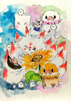 やほーい！　8/10 11（原画）ポストカードのみ