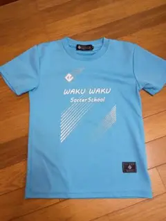 WAKU WAKU Soccer School Tシャツ 水色