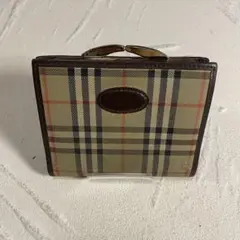 Burberrys バーバリー がま口 二つ折り財布 ノバチェック