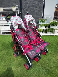 コサット COSATTOベビーカー 二人乗り 双子 フラミンゴ