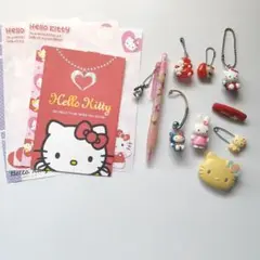ハローキティ グッズ キーホルダー 封筒 ボールペン 平成レトロ