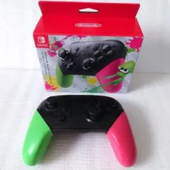 NintendoSwitch　スプラトゥーン2プロコン　ジャンク品　割れ欠け無し